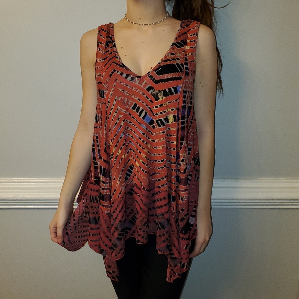 Free People Loose V-neck Tunic